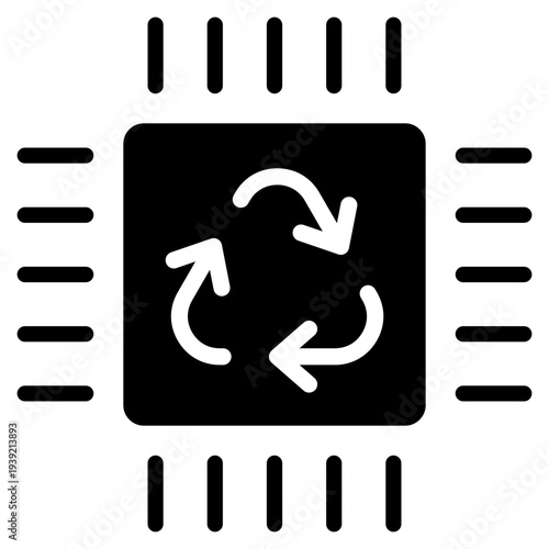 Electronic Waste  Icon Element For Design