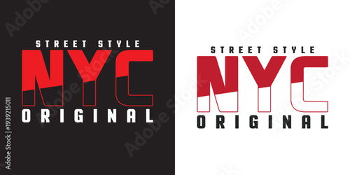 New York T-Shirt Design – NYC Skyline Streetwear Vector Graphic for Apparel