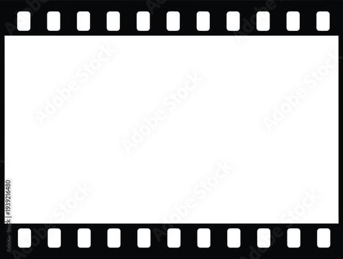Filmstrip Frame Isolated on White Background