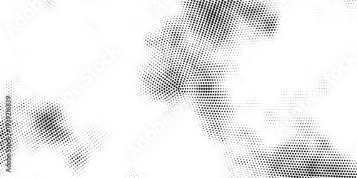 Background with monochrome dotted texture. Polka dot pattern template. Halftone vector Technology Background