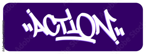 Action Graffiti Tag Capturing the High Stakes Intensity and Physical Drama of Professional Athletic Competition.