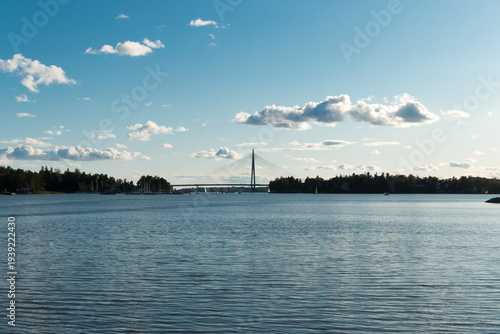 Beautiful Baltic Sea coast in the shores of Helsinki, capital of Finland.