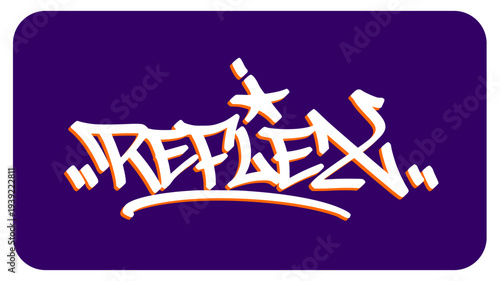 Reflex Graffiti Tag Symbolizing Lightning Fast Reactions and Sharp Instincts in High Speed Competitive Sports.