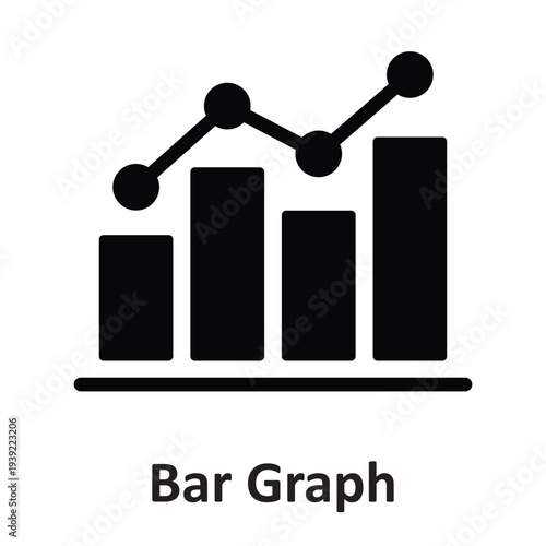 Bar Graph Vector icon which can easily modify or edit