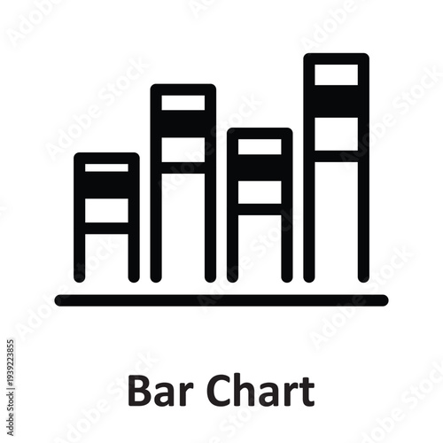 Bar Chart Vector icon which can easily modify or edit