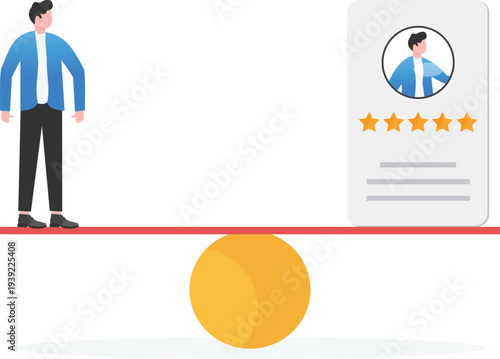 Professional Balancing on Seesaw with Large Profile Rating