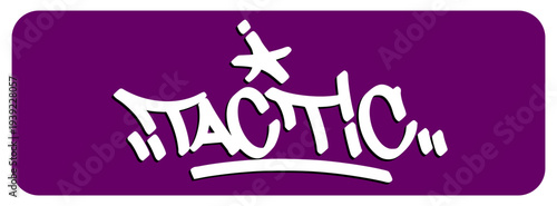 Tactic Graffiti Tag Highlighting Specific Strategic Moves and Clever Playmaking in Professional Sports Matches.