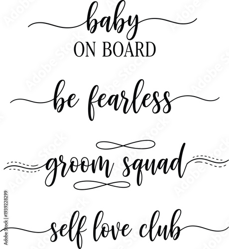 Elegant calligraphy phrases for various occasions and personal growth