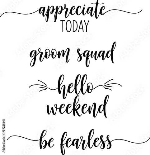 Inspirational quotes on a white background with elegant typography