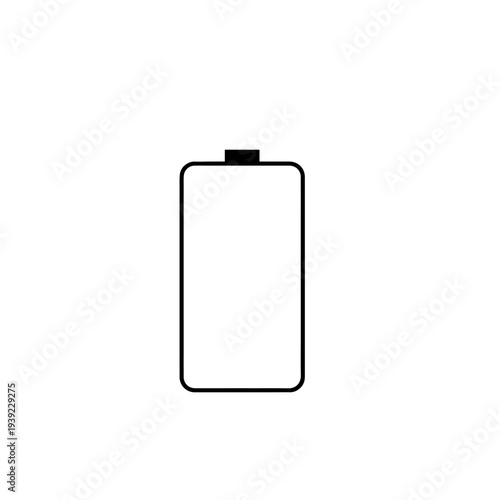 Slim Portable Power Bank Charger Vector Illustration for Smartphone Battery Backup Isolated on White Background