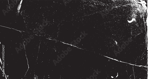 Old grunge board with scratched pattern, damaged backdrop generated by with white scratches black background,
