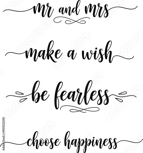 Inspirational quotes for a happy and fearless life together as mr and mrs