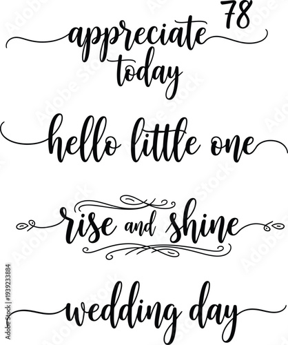 Elegant calligraphy phrases for various occasions and daily inspiration