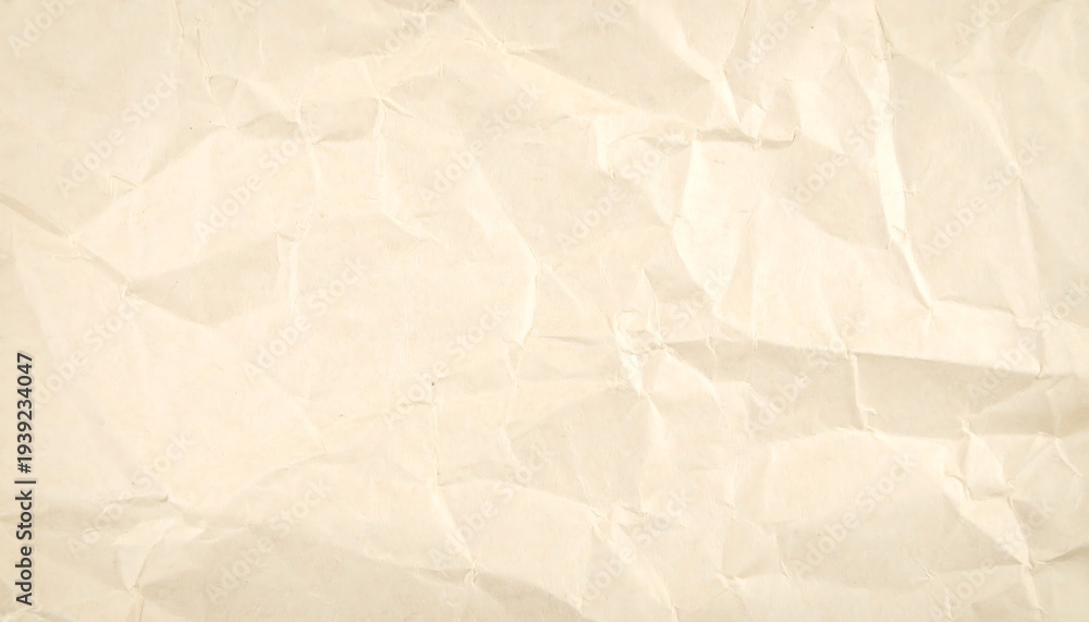 Obraz premium Crinkled, off-white paper texture