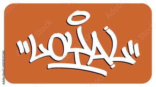 Loyal Graffiti Tag Representing Commitment to the Team and Unwavering Dedication in Professional Sports.