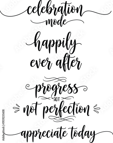 Inspirational quotes on a white background for daily motivation and reflection