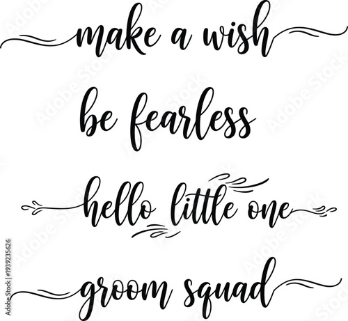 Elegant black and white calligraphy quotes for special occasions and celebrations