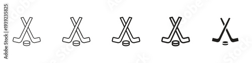 Hockey sticks icon