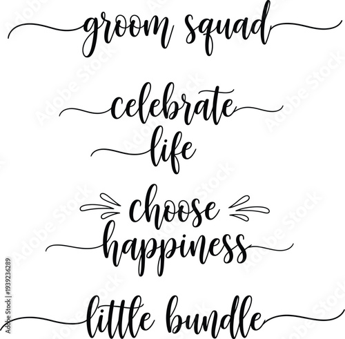 Elegant calligraphy phrases for special occasions and personal growth