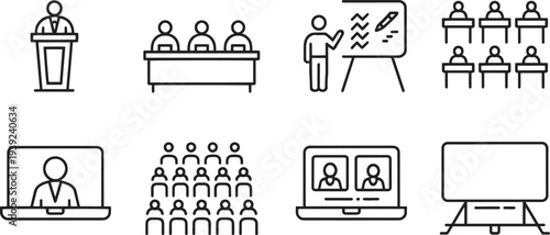 A blue outlined fist with orange lightning bolts radiating from it on a white background power strength