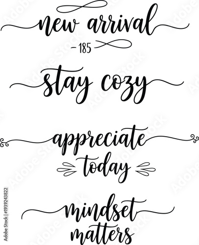 Inspirational quotes on a white background for daily motivation and positivity