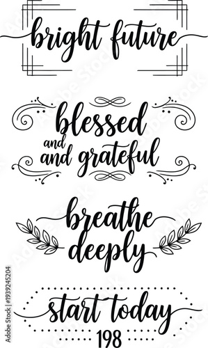 Inspirational quotes on gratitude and positivity for a bright future