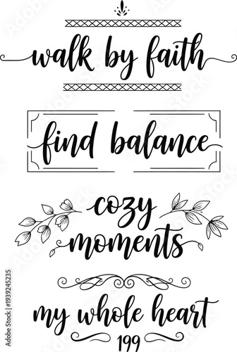 Inspirational quotes and phrases for a balanced and meaningful life