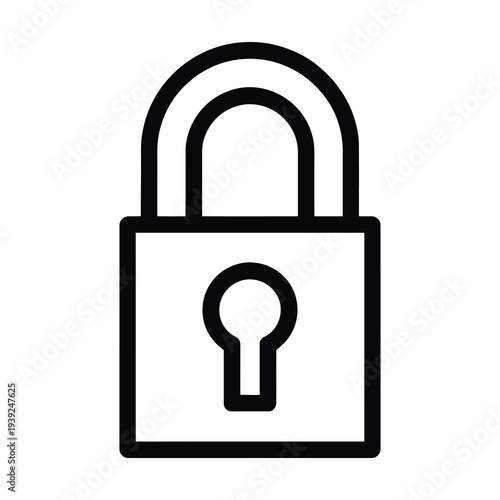Vector of an unlocked padlock