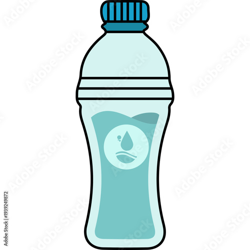 Water Bottle Icon Illustration
