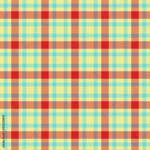 Stylish plaid texture developed for modern apparel s. Fashion oriented tartan works across shirts, dresses, outerwear. Scalable vector artwork guarantees production clarity.