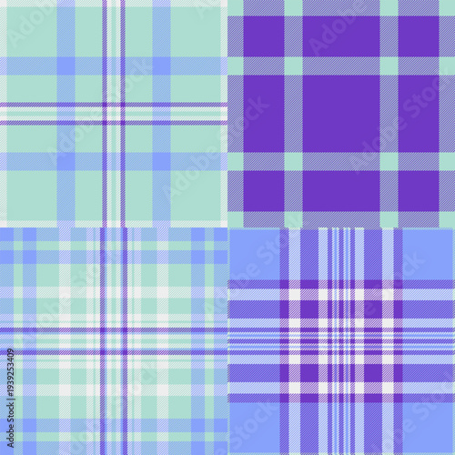 Plaid set created for digital summer mockups. Ideal for online shops, e-commerce, and printable vacation projects. Vector files adapt resolutions.