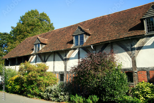 Fotografie Old English medieval timber framed house in the city of  Winchester Hampshire En