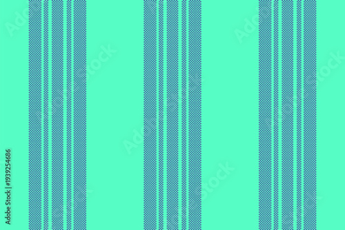 Group vector pattern fabric, sparse seamless background vertical. Horizontal stripe texture textile lines in mint and blue colors.