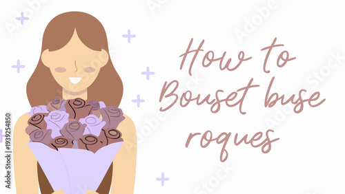 Smiling red haired woman holding bouquet of roses close up romantic gesture love and appreciation concept floral arrangement