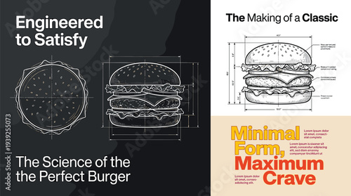 Covers of books about burger science and the making of a classic burger with maximum crave