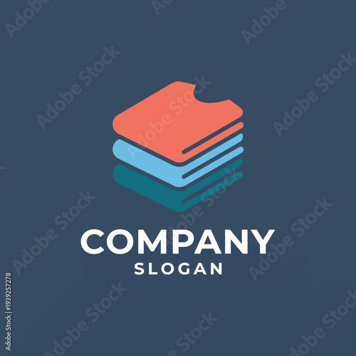 A vibrant design featuring stacked books with a catchy company slogan, symbolizing knowledge, education, and the unity of ideas in a visually appealing and professional manner.