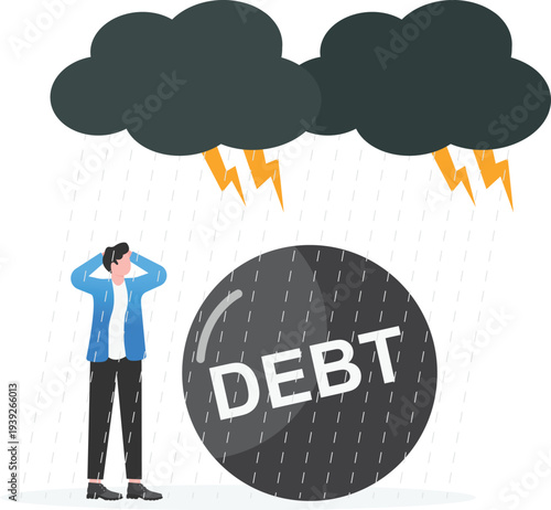 Professional Facing Heavy Debt Burden under Storm