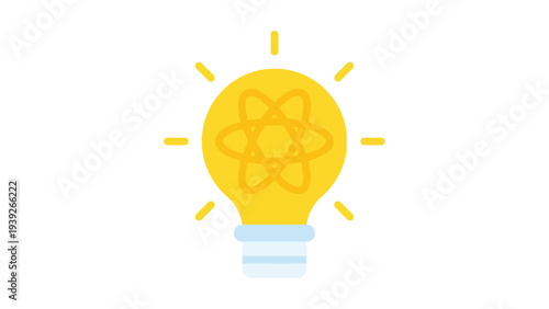 A bright and cheerful light bulb icon symbolizing ideas and innovation
