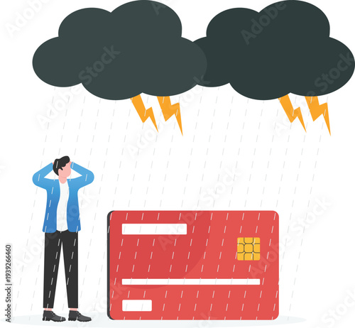 Professional Facing Credit Card Debt under Storm