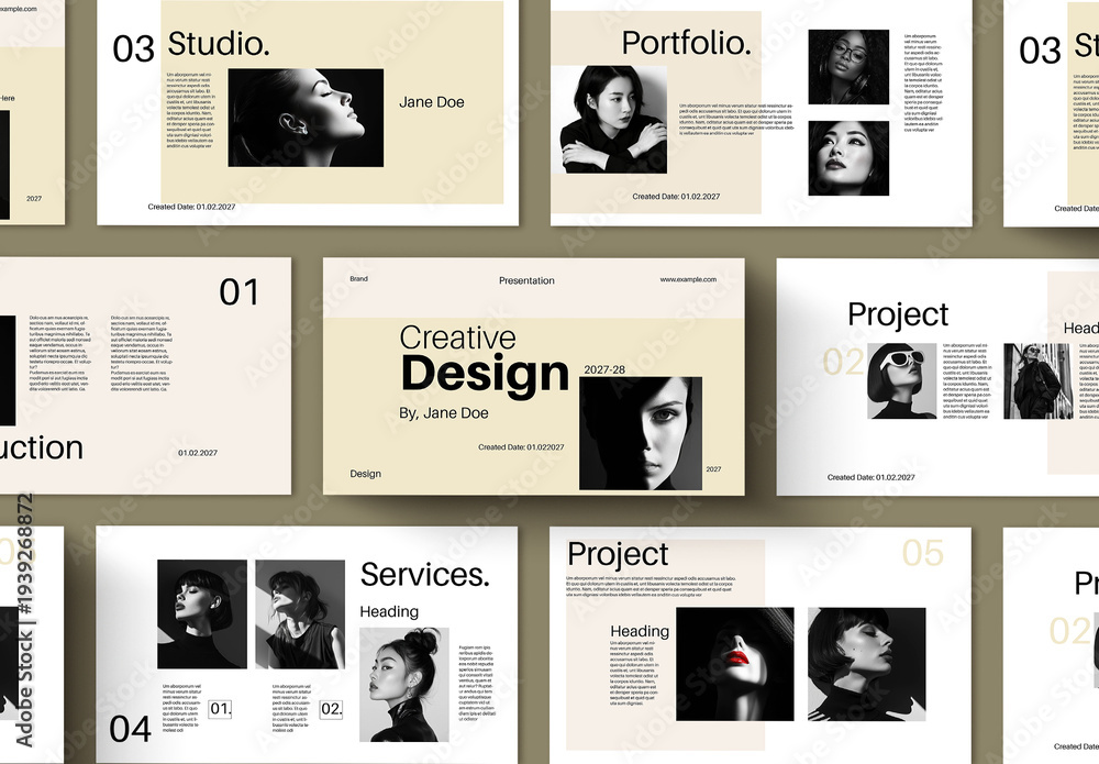 Creative Design Presentation Stock Template | Adobe Stock