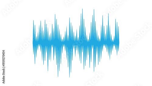 Visual representation of an audio waveform with varying amplitude levels