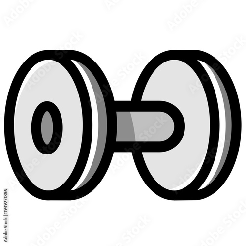 Modern dumbbell for fitness and strength training