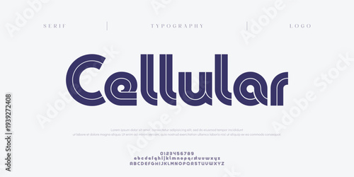 Cellular, Creative digital sport modern minimal logo alphabet fonts. Typography minimalist urban sans serif fashion creative sport logos fonts. vector illustration
