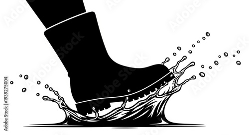 black and white boots