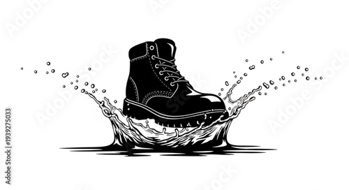 hand drawn vector illustration of a brush