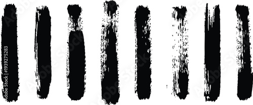 Abstract brush stroke pattern with vertical black lines