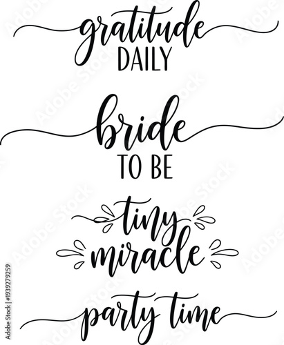 Elegant calligraphy phrases for various occasions and celebrations