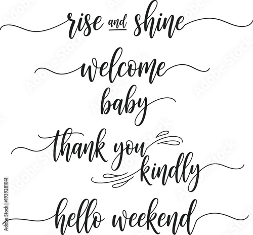 Elegant and heartfelt calligraphy phrases for various occasions and sentiments