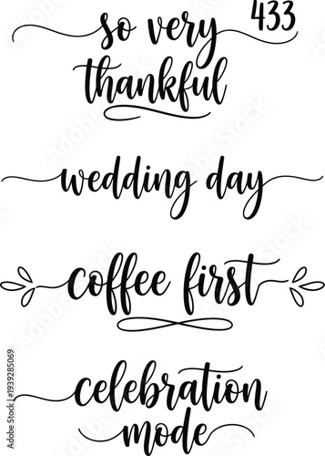 A collection of elegant and inspirational phrases for various life events and celebrations