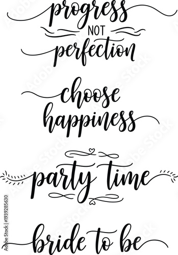 Inspirational quotes and phrases for a bride to be celebrating her upcoming wedding